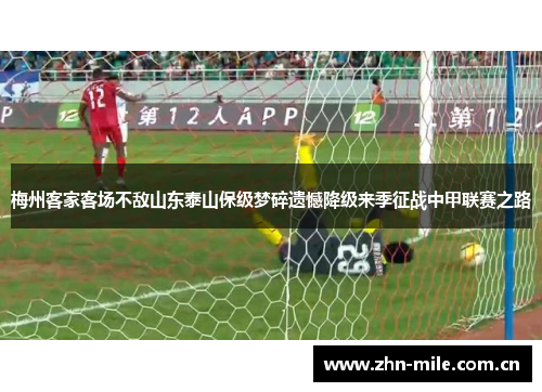 梅州客家客场不敌山东泰山保级梦碎遗憾降级来季征战中甲联赛之路